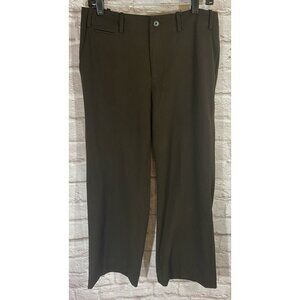 Lauren Ralph Lauren SANDERSON Classic Career Trouser Pants Brown Womens Size 10